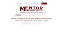 Tablet Screenshot of mentormanagementllc.com